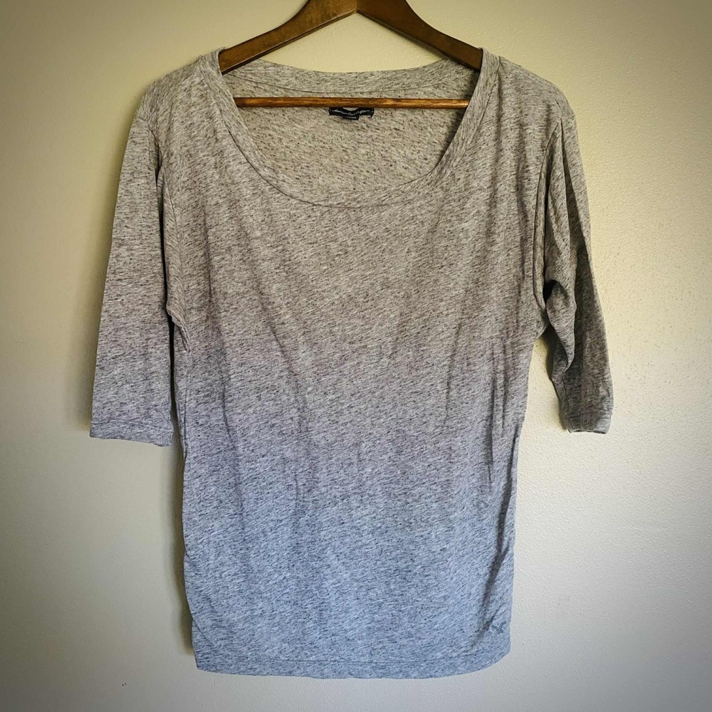 American Eagle‎ Outfitters Shirt Womens XS Gray Preppy Chic Lightweight